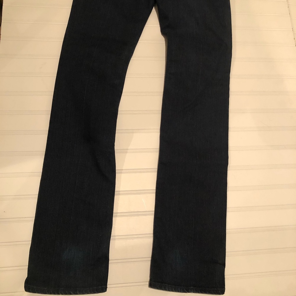 7 FAM Dark Straight Leg Jeans - Picture 5 of 10